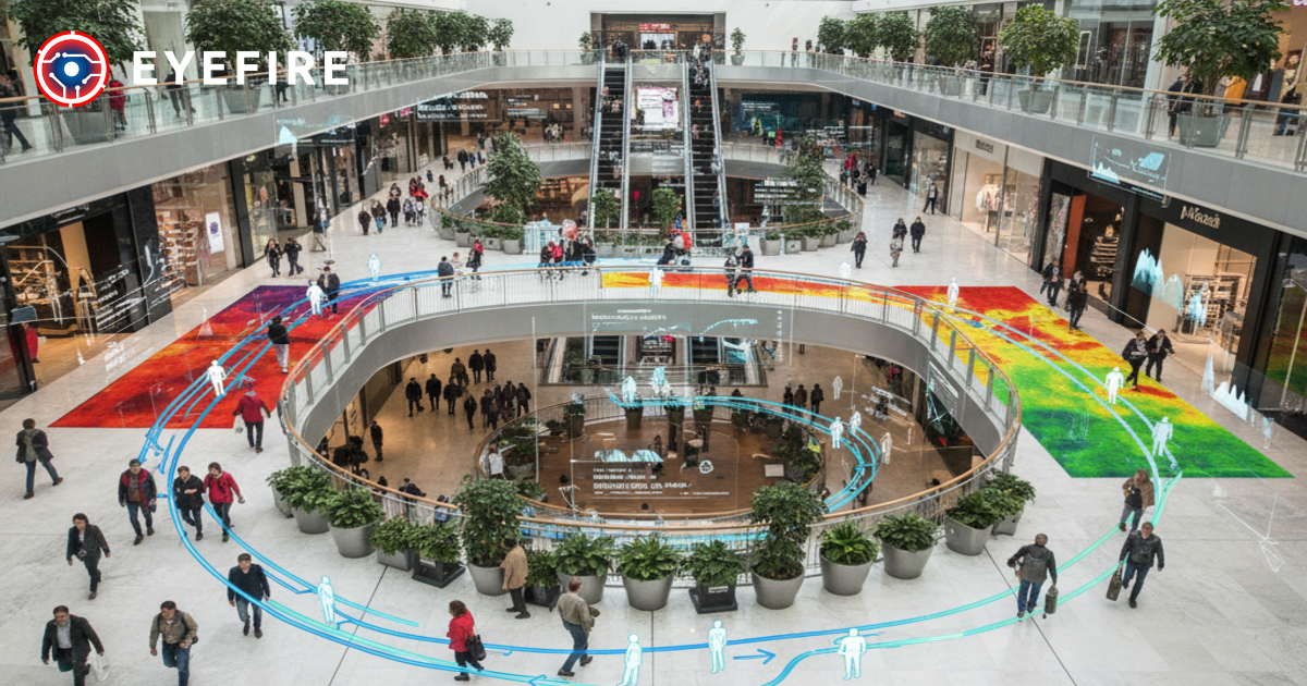 Hệ thống đếm người ra vào bằng Camera AI EYEFIRE Safety