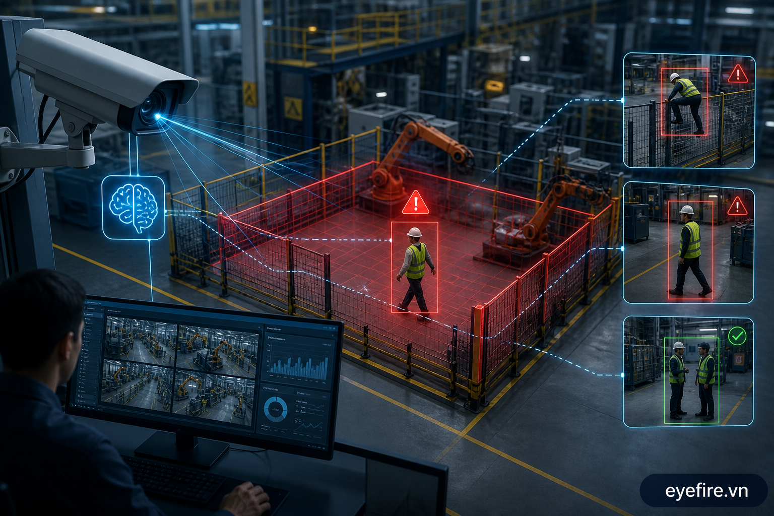 monitoring restricted area with ai