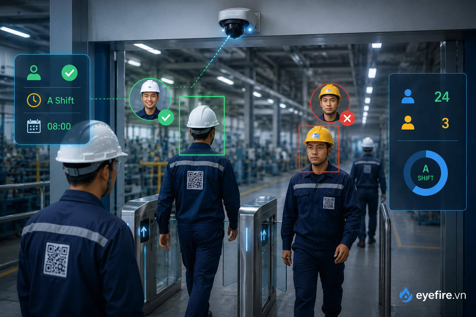 Industrial zones require high levels of security control.