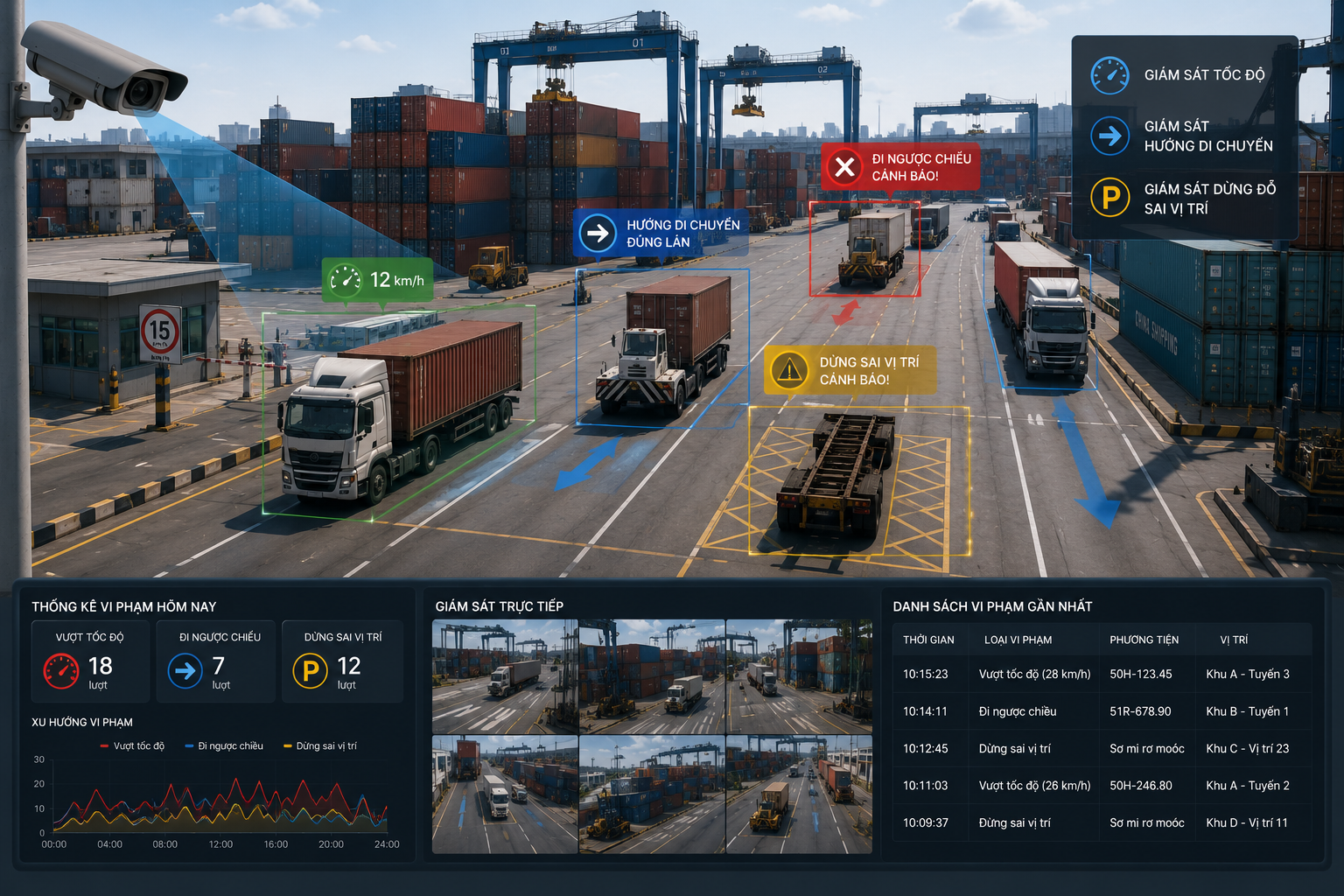 Container parking lot