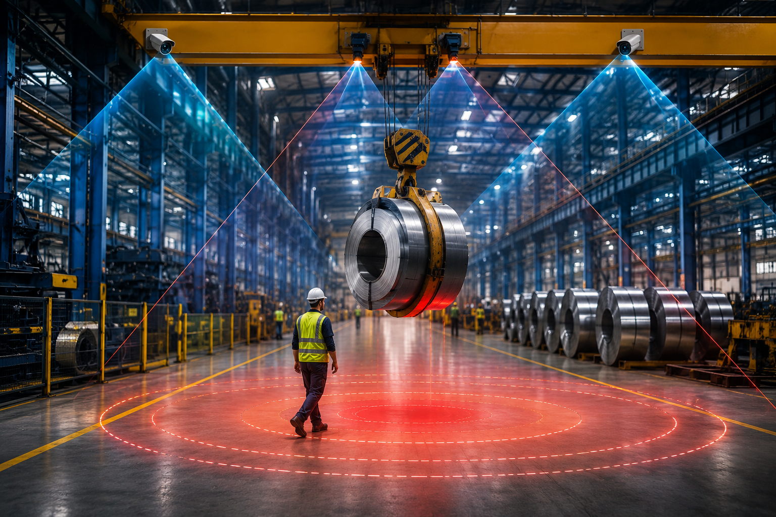 AI Camera for Overhead Crane Safety Monitoring: How Can It Detect People in Hazardous Zones?